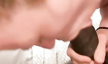 Blonde Gives Rough Blowjob With Heavy Cumshot