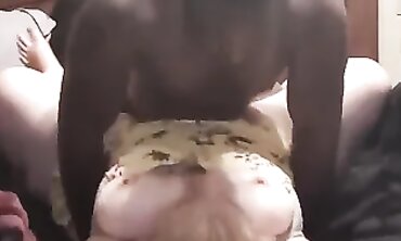 Ash-Blonde Amateur Gets Her Dress Destroyed