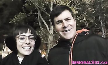 Slender Brunette Janice Griffith Live Hardcore Show