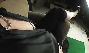 Ebony MILF Shows Off Her Dark Flats In POV Foot Fetish