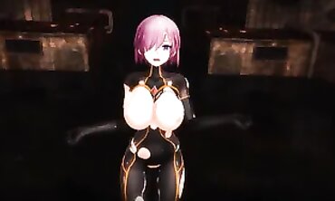 MMD Step Milf Fantasy: Big Tits Asian Cougar in Public