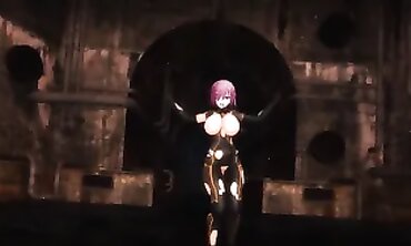 MMD Step Milf Fantasy: Big Tits Asian Cougar in Public