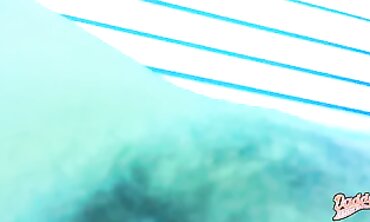 Hairy MILF Fingers Herself to Orgasm in the Solarium