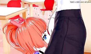 Kyoko and Misako's Lesbian Fake Cock Adventure in Sea City