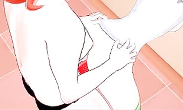 Kyoko and Misako's Lesbian Fake Cock Adventure in Sea City