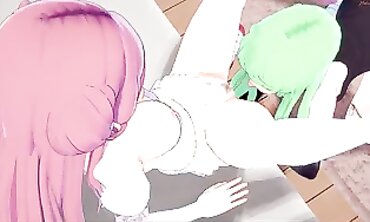 CC Licks and Scissors Euphemia in Code Geass Lesbian Action