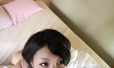 Young Chinese waited for a stud from work and got a giant man-meat and a stream in slit two