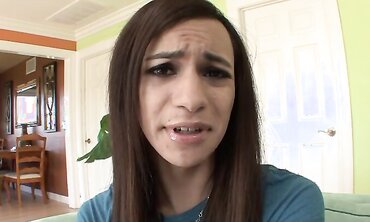 Slightly Barely Legal Transgirl Madison Montag Gets Her First-Ever Nail On Film two