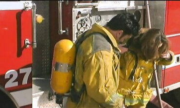 Whorey Brown-Haired Anxious To Thank Local Fireman With Xxx Bang On Camper