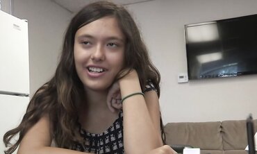 Mia Grand Gets Ger Lil' Pinkish Crevice Spread Out By A Shaven Coc