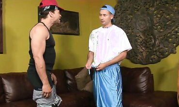 Dark-Hued faggot pokes his finest pal rock-hard two