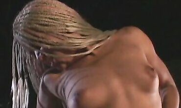 Teenage Blond Velvet Bonoed Outdoors With Spunk On Her Face