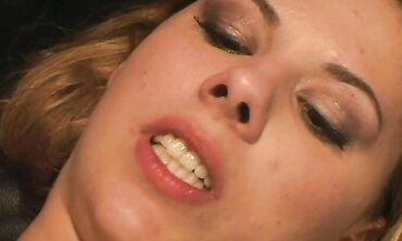 Genesis Sky Gets Spunk On Her Face From Fishnet Bang-Out
