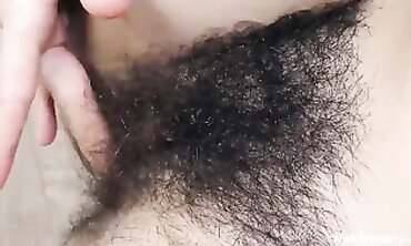 Voluptuous Russian Brunette Ole Nina Enjoys A Hairy Solo Session
