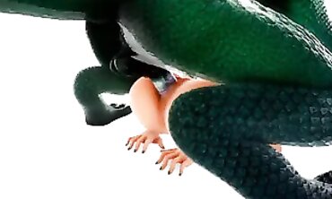 Sonia Gets Double Penetrated by a Reptile Monster