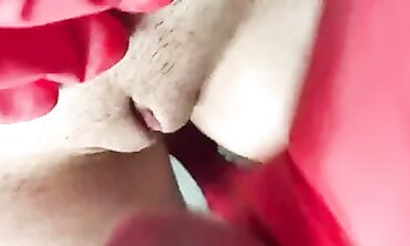 MILF Fiancée Cleans in Lingerie and Gloves
