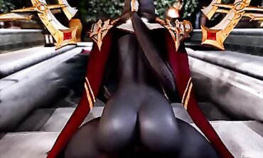 POV: Dark Elf Priestess Cosplay With Big Ass And Tits