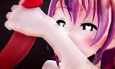 MMD Ahegao Orgasm: Intense Public Masturbation & Squirting