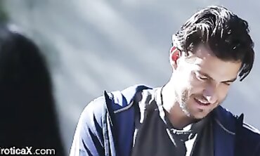 Cross Country Trainer Bangs Dark-Haired 19-Year-Old