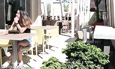 Slender Latina Sugar Baby Gets Cash From Her Daddy