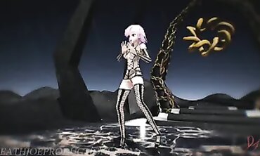 MMD Solo: Misaka Mesh One.2 Hibikase on Portal Island Stage