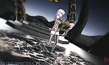 MMD Solo: Misaka Mesh One.2 Hibikase on Portal Island Stage