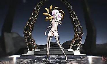 MMD Solo: Misaka Mesh One.2 Hibikase on Portal Island Stage
