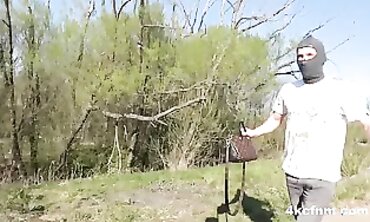 Mugger Rapes Wrong Grandma in Public Hardcore Sex