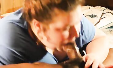 Sloppy Lynn Takes a Massive BBC Deepthroat