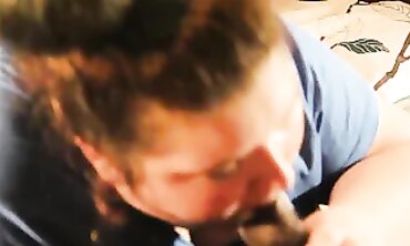 Sloppy Lynn Takes a Massive BBC Deepthroat