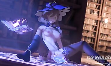 Genshin Impact: Lisa Solo Masturbation