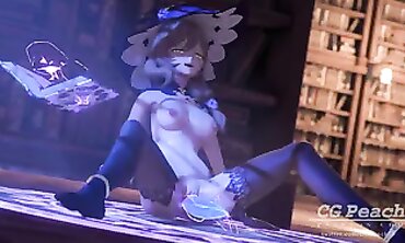 Genshin Impact: Lisa Solo Masturbation