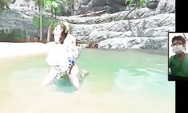 The Aged Scrolls 5: Beach Goddess Cosplay Creampie