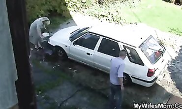 A Stud Fucks His Mature Step-Mom