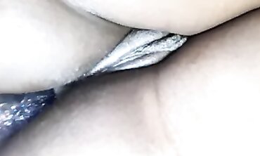 Ebony College Girl's Tight Anal Fisting POV