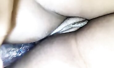 Ebony College Girl's Tight Anal Fisting POV
