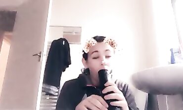 Toy's Pro Deepthroat Session With a 15-Inch Sex Toy
