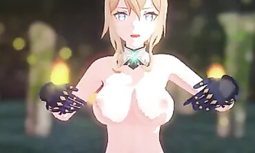 MMD R18: Fresh Generation Genie Jean in Rough Public Action