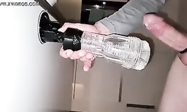 Amateur Kitchen Masturbation Ends In A Massive Creampie