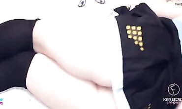 Hatsune Miku Cosplay Tease in Stockings