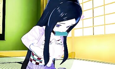 Koikatsu 3D Hentai: Babe Masturbates and Takes a Handjob