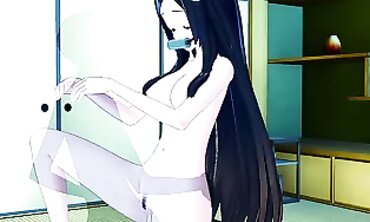 Koikatsu 3D Hentai: Babe Masturbates and Takes a Handjob