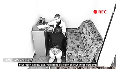 Boss Cheats on Married Secretary - Hidden Cam