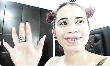 Busty Hispanic Charlotte Franco Squirts Milk On Her Tits