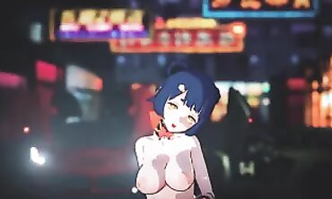 Xiangling's Shameless Outdoor Market Orgasm