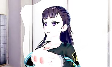 Maki Oze FireForce 3D Animated Blowjob & Creampie