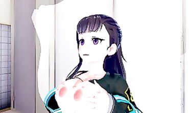 Maki Oze FireForce 3D Animated Blowjob & Creampie