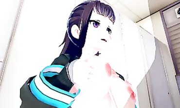 Maki Oze FireForce 3D Animated Blowjob & Creampie