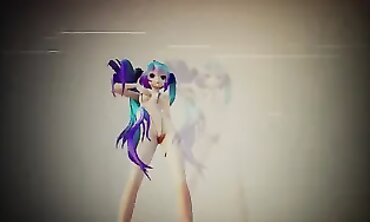 Miku in Micro Bikini 4K MMD Animation