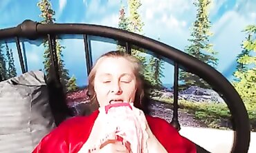 POV Anal Creampie: Blonde Mommy's First Ass Fuck